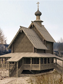 деревянный храм 